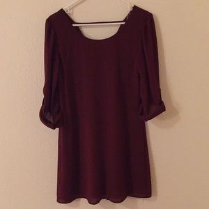 Maroon Dress